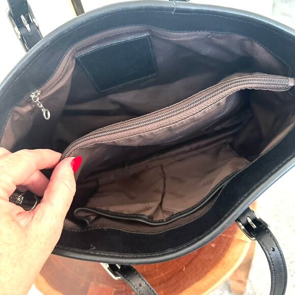 Vintage Coach Legacy Black Leather Tote Bag 9813, 2001 Authentic, Excellent - Picture 4 of 5